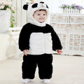Two piece panda plush cotton suit