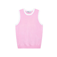 Pure Color Trendy Knitted Slim-fit Flattering Sleeveless
