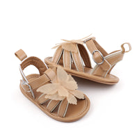Baby Girl's Three-color Butterfly Rubber Sole Sandals