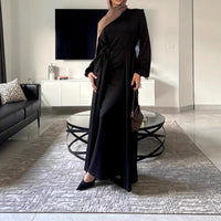 Middle Eastern Turkish Elegant Dress And Cardigan Set