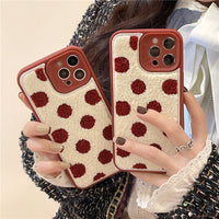 Polka Dot Suitable Mobile Phone Case Xsxr Flannel