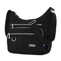 Nylon Womens Water-resistant Crossbody Bag