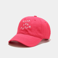 Men's Simplicity Small Letter Embroidered Baseball Cap