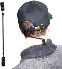 35mm Fishing Hat Elastic Lanyard Windproof Double-headed Clip Spring Telescopic Rope