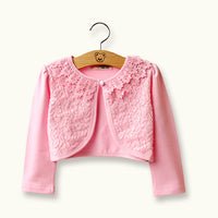Girls Cotton Shirt With Cotton Lace