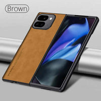 Applicable To Z Flip6 Phone Case Foldable Screen Sheepskin Pattern