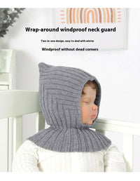 Baby And Infant Hat Scarf All-in-one Warm Keeping Sleeve Cap