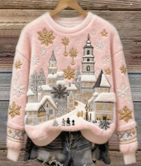 Christmas Retro Green Unisex Sweater