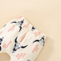 Boys' Fashion Casual Printing Long-sleeved Pants Set