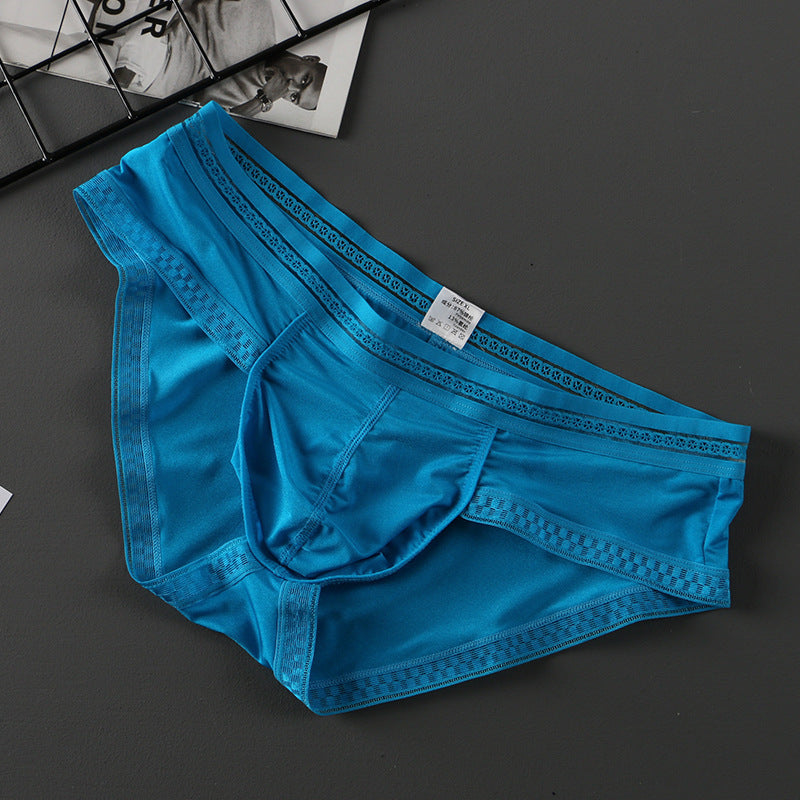 Summer New Translucent Ice Silk Underwear Men Sexy