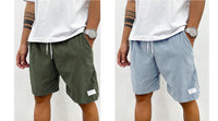 Fashion Personality Solid Color Flip Men's Shorts