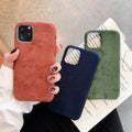 Solid color velvet case