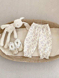 Thin Breathable Ankle-tied Puff Pants