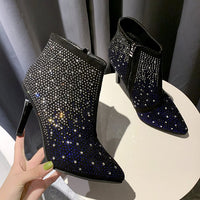 Women's Thin Fashion Pointed Hot Drilling High Heels