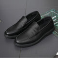 New Ultra-soft Men's Driving Casual Leather Korean Retro Slip-on Business Shoes