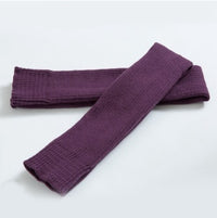 Step over the knee and pile up leg warmers