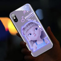 Creative Printing Colored Light Phone Case