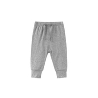 0-1-2-year-old baby's solid color band mouth casual pants