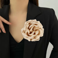 Elegant Business Suit Accessories Big Flower Sweater Brooch