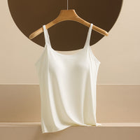Adjustable Strappy Tank Top Womens One-Piece Base Layer With Padded Cups Beautiful Back Outerwear