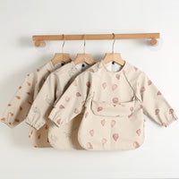 Pu Inside-out Wear Baby Eating Clothes Bib Super Soft And Waterproof