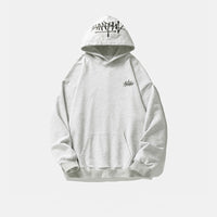 Fashion Hand-painted Letters Embroidered Hoodie Men