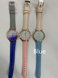 Women's Fashion Gradient Belt Quartz Watch Bracelet Set