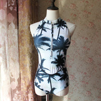 New Women's Long-sleeved Swimwear Surfing Water Skiing Swimsuit Women's One-piece Sunscreen Diving Suit Factory Direct Sales