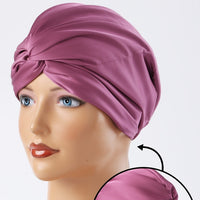 Silk-like Fabric Stretch Satin And Ice Sleep Caps