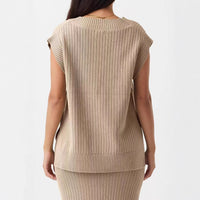 V-neck Sleeveless Casual Loose Pullover Vest