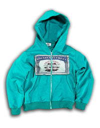 Loose Archaic Personality American Printed Hooded Long Sleeve Pullover Pocket Sweatshirt