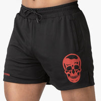 Men's Athletic Shorts Muscle Workout Training Mesh Breathable Slim Fit Below The Knee