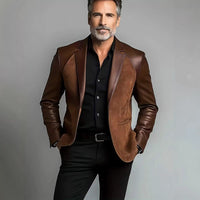Stylish Suit-collar Coat For Middle-aged Dads