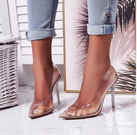 Fashion Creative Crystal Heel Transparent High Heels