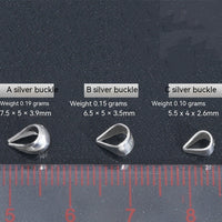 Silver Sunflower Seed Buckle Jade Pendant Clasp Pendant Head Buckle