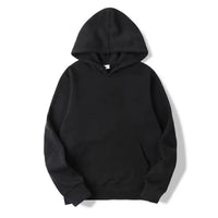 AutumnWinter Fleece Solid-Color Hoodie Same Style As Loose-Fit Casual Sports Hoodie For Couples