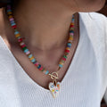 Charity-themed Pendant Fashion Vintage Beaded Necklace For Women