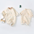 Baby Onesie Autumn Grain Bear Long Sleeves Three Layers Warm
