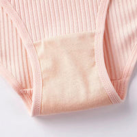 Women's Cotton Underwear Mid Waist Traceless