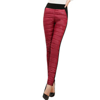 Winter Women's Plus Size Elastic Waist Cotton Trousers