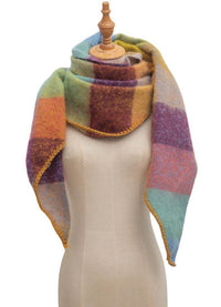 European And American Autumn And Winter Circle Yarn Triangle Shawl Scarf