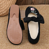 Fashion Personalized Women's Bow Flat Work Shoes