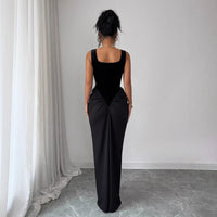 Sexy Suspender Dress And Elegant Long Skirt