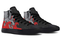 Printed Couple High Top Canvas Shoes