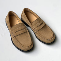 Atmosphere Basic Soft Bottom Slip-on Niche Casual All-match Leather Shoes