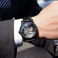 Automatic Mechanical Woven Mesh Belt Men's Watch