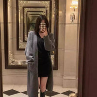 Women's French-style Mid-length Knitted Cardigan