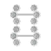 Zircon Nipple Ring Adhesive Nail Grease Piercing Jewelry