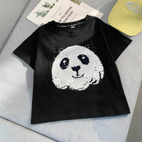 Panda Boys Short Sleeve T-Shirt Half Sleeve Top