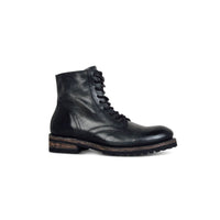 All-Match Low-Heel Square Heel Lace-Up Men's Boots